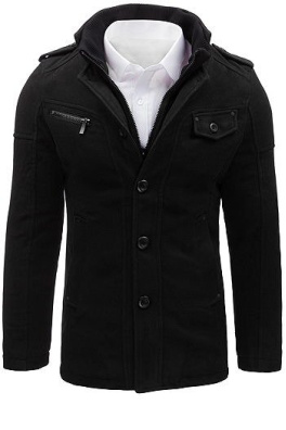 Men's black coat CX0399