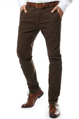 Brown men's chino trousers UX2134