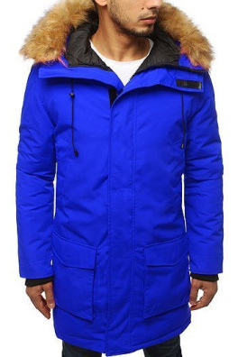 Men's blue winter parka jacket TX3127