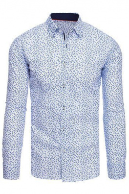 White men's shirt with patterns DX1887