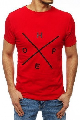 Red RX4107 men's T-shirt with print