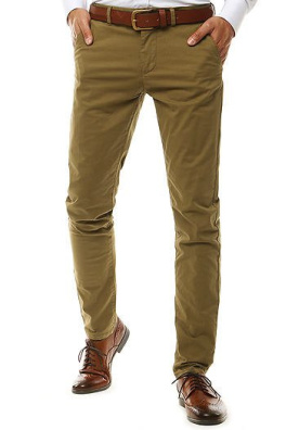 Men's camel chino trousers UX2578