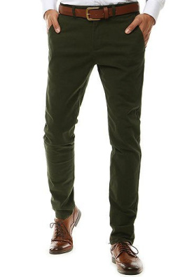 Green men's chino trousers UX2584