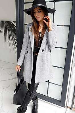 SANLORINI women's coat gray NY0346