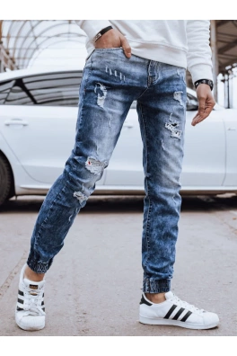 Spodnie męskie jeansowe joggery niebieskie Dstreet UX4231