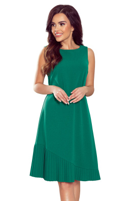 Dámské trapézové šaty Numoco Karine 308-1 - zelená