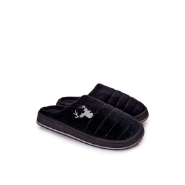 Men's padded slippers Black Ronny