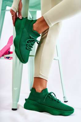 Nazouvací dámské sportovní boty zelená Dalmiro