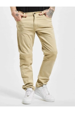 Straight Fit Jeans Quilted Khaki