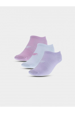 Dívčí kotníkové ponožky casual (3Pack) 4F - multibarevné