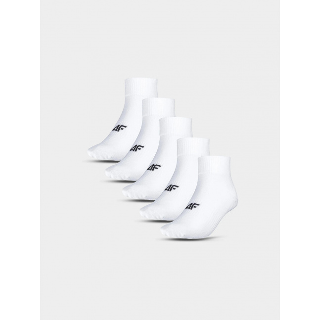 Pánské ponožky casual nad kotník (5pack) 4F - bílé