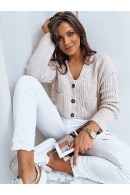 Sweter damski SISTERS jasnobeżowy Dstreet MY1959