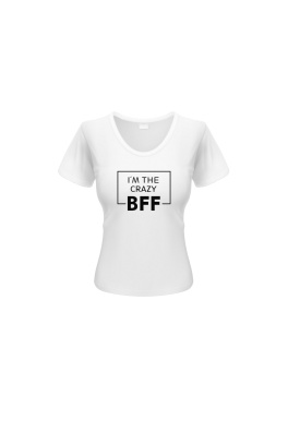 Dámské triko I'm BFF Happy Glano - bílá