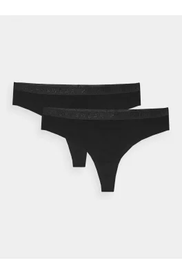 Dámské spodní prádlo kalhotky 4F (2 Pack) - černé