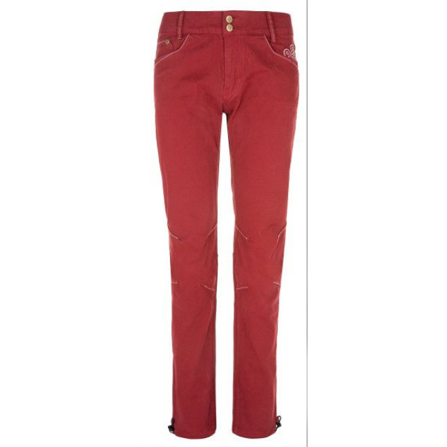 Dámské kalhoty Kilpi DANNY-W  tmavě červená
