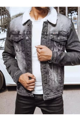 Kurtka męska zimowa jeansowa czarna Dstreet TX4230