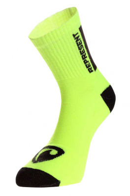 Ponožky Represent long simply logo yellow