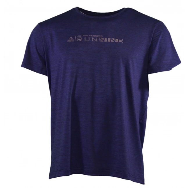 Peak peak round neck t shirt blue melange grey