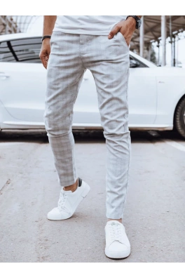 Spodnie męskie casual jasnoszare Dstreet UX4398
