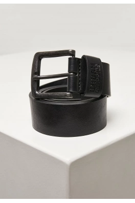 Recycled Imitation Leather Belt black