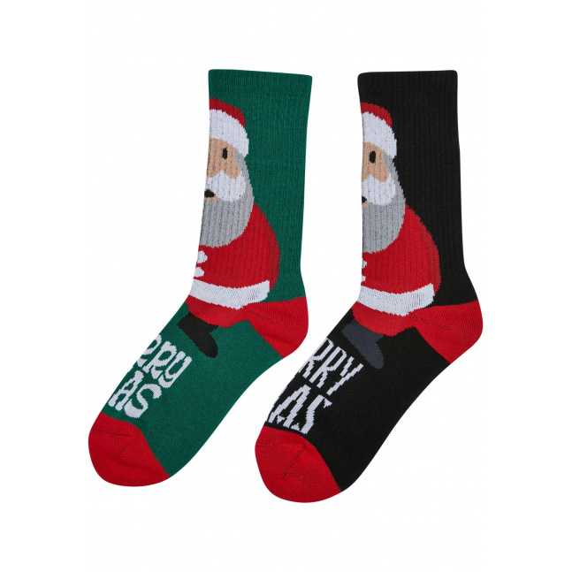 Fancy Santa Socks 2-Pack multicolor