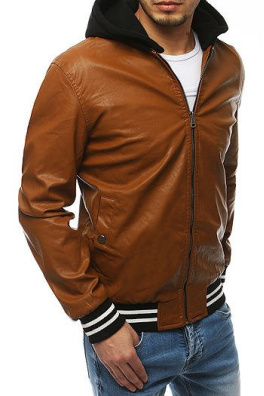 Men's transitional leather camel jacket TX3278