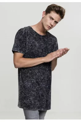 Random Wash Long Tee black