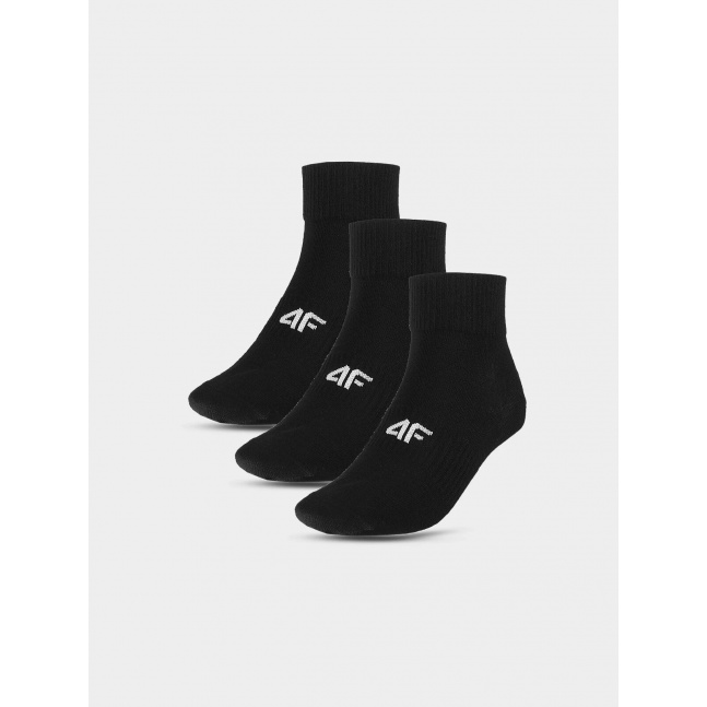 Pánské ponožky casual nad kotník (3pack) 4F - černé