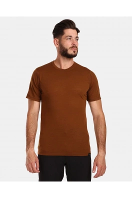 Pánské tričko z merino vlny Kilpi SLOPER-M Hnědá