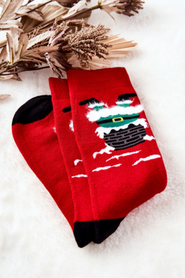 Men's Santa Claus Socks Red/Black