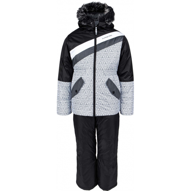Dětský lyžařský set ALPINE PRO SLAVICO black