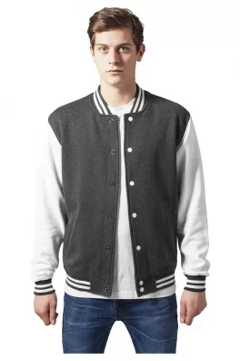 2-tone College Sweatjacket cha/wht