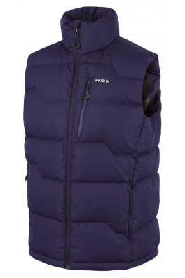 Pánská péřová vesta na zip HUSKY Deep M dark blue