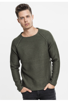 Raglan Wideneck Sweater olive