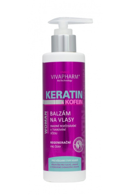 VIVACO Keratinový balzám na vlasy s kofeinem VIVAPHARM 200ml
