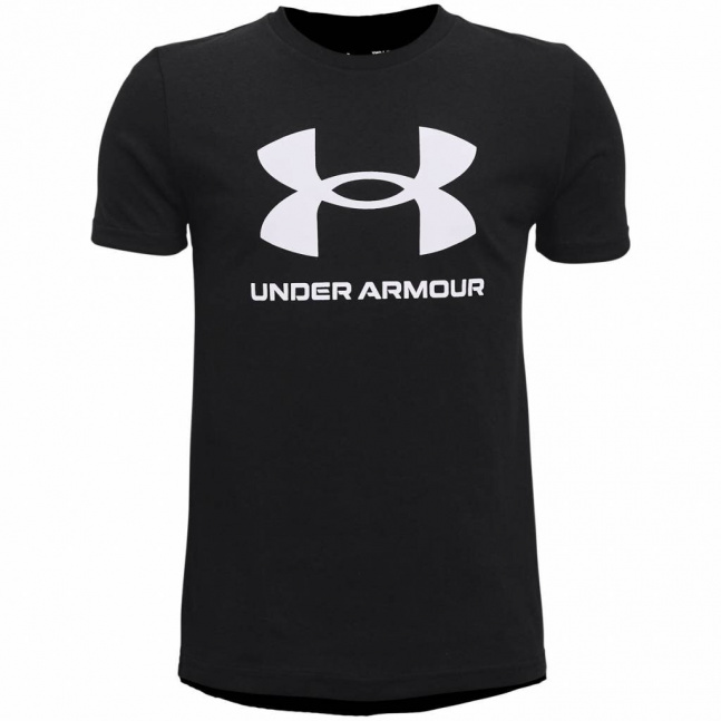 Dětské triko Under Armour Sportstyle Logo SS - černé