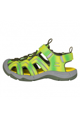 Dětské sandály s reflexními prvky ALPINE PRO ANGUSO neon green