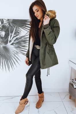 Kurtka damska parka zimowa TIFANNY khaki TY1608