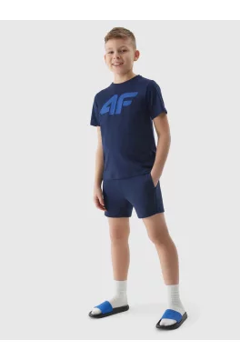 Chlapecké teplákové šortky 4F - tmavě modré