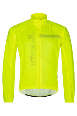 Pánská cyklistická nepromokavá bunda Kilpi RAINAR-M žlutá