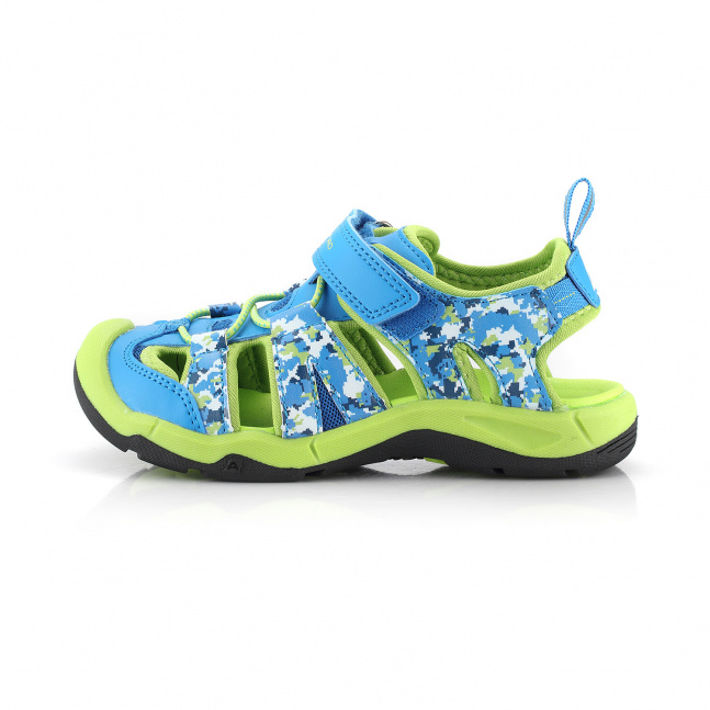 Dětské outdoorové sandály ALPINE PRO GROBO neon atomic blue