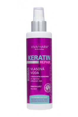 VIVACO Keratinová vlasová voda s kofeinem VIVAPHARM 200ml