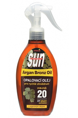 VIVACO Opalovací olej s BIO arganovým olejem SPF 20 SUN VITAL 200 ml