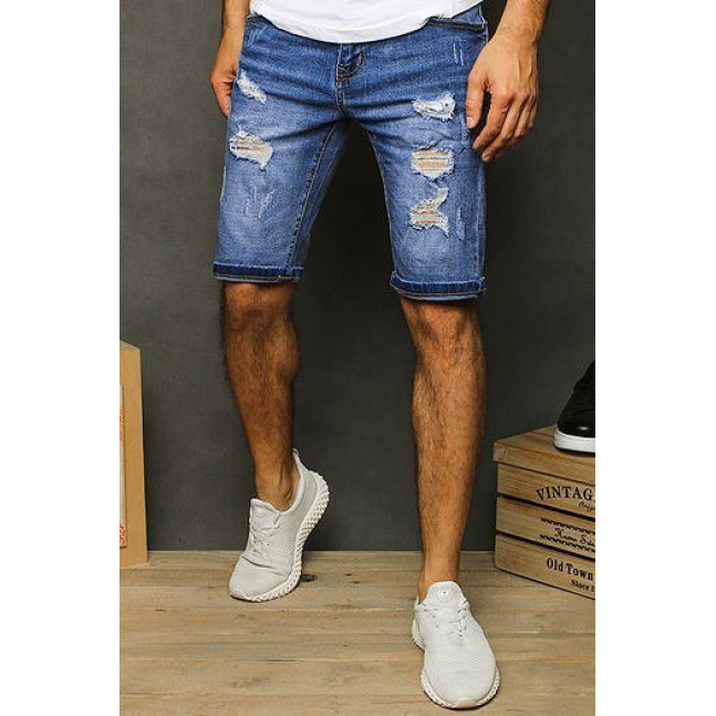 Men's denim blue shorts SX1273
