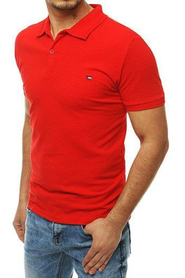 Men's red polo shirt PX0272
