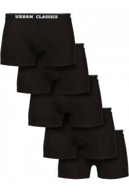 Organic Boxer Shorts 5-Pack blk+blk+blk+blk+blk