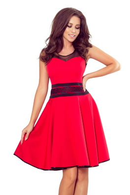 Dámské šaty Numoco 261-1 Rica - červená,