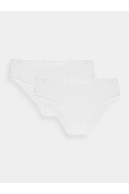 Dámské spodní prádlo kalhotky 4F (2 Pack) - bílé