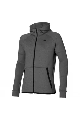 Pánská mikina Mizuno Rb Hoodded Sweat Jacket - gray melange