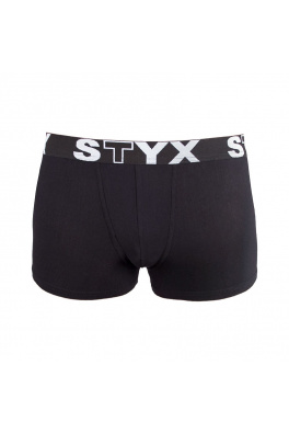 Dětské boxerky Styx sportovní guma černé Velikost: 6-8 let